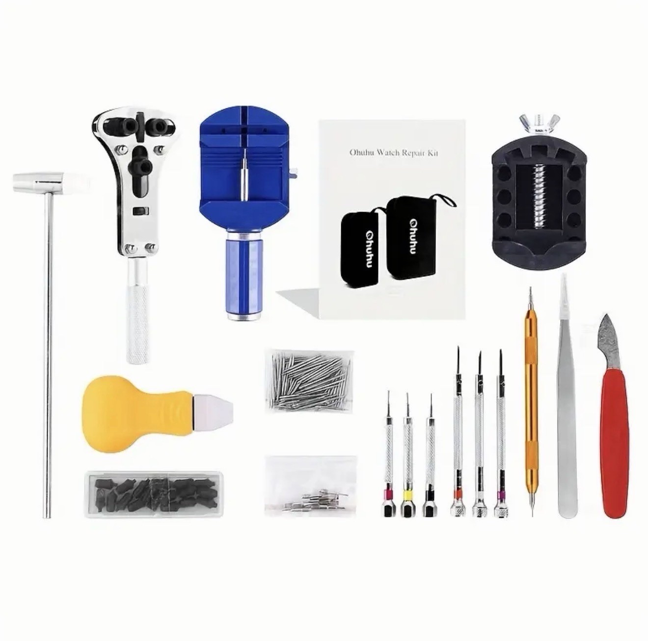 Watch Repair Tool Kit Link Remover Case Opener Battery Replacement Set