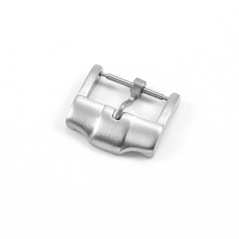 Quality Solid Stainless Steel Watch Buckle Rubber Strap Metal Pin Clasp 18mm