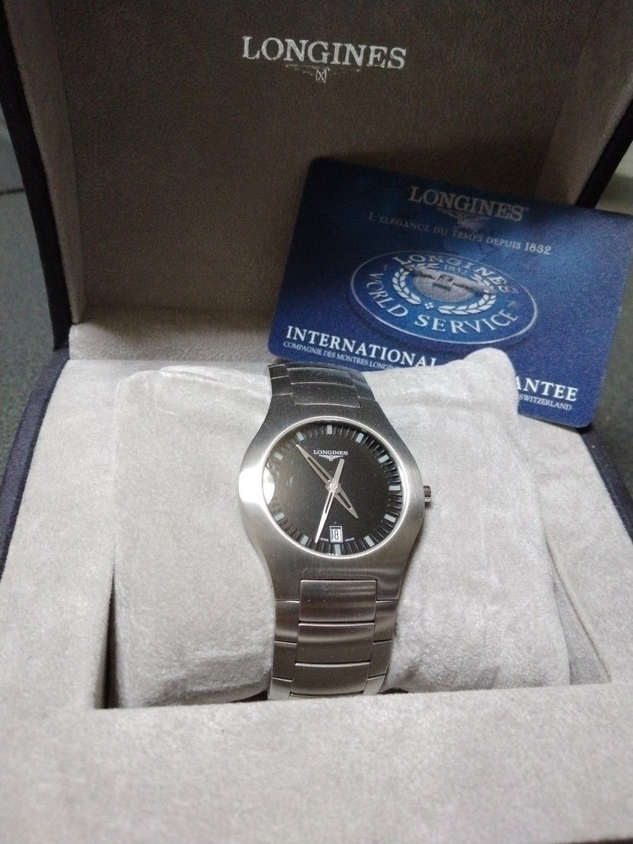 [B1P] LONGINES Opposition Date Millennium Vintage Quartz Watch [w8w]