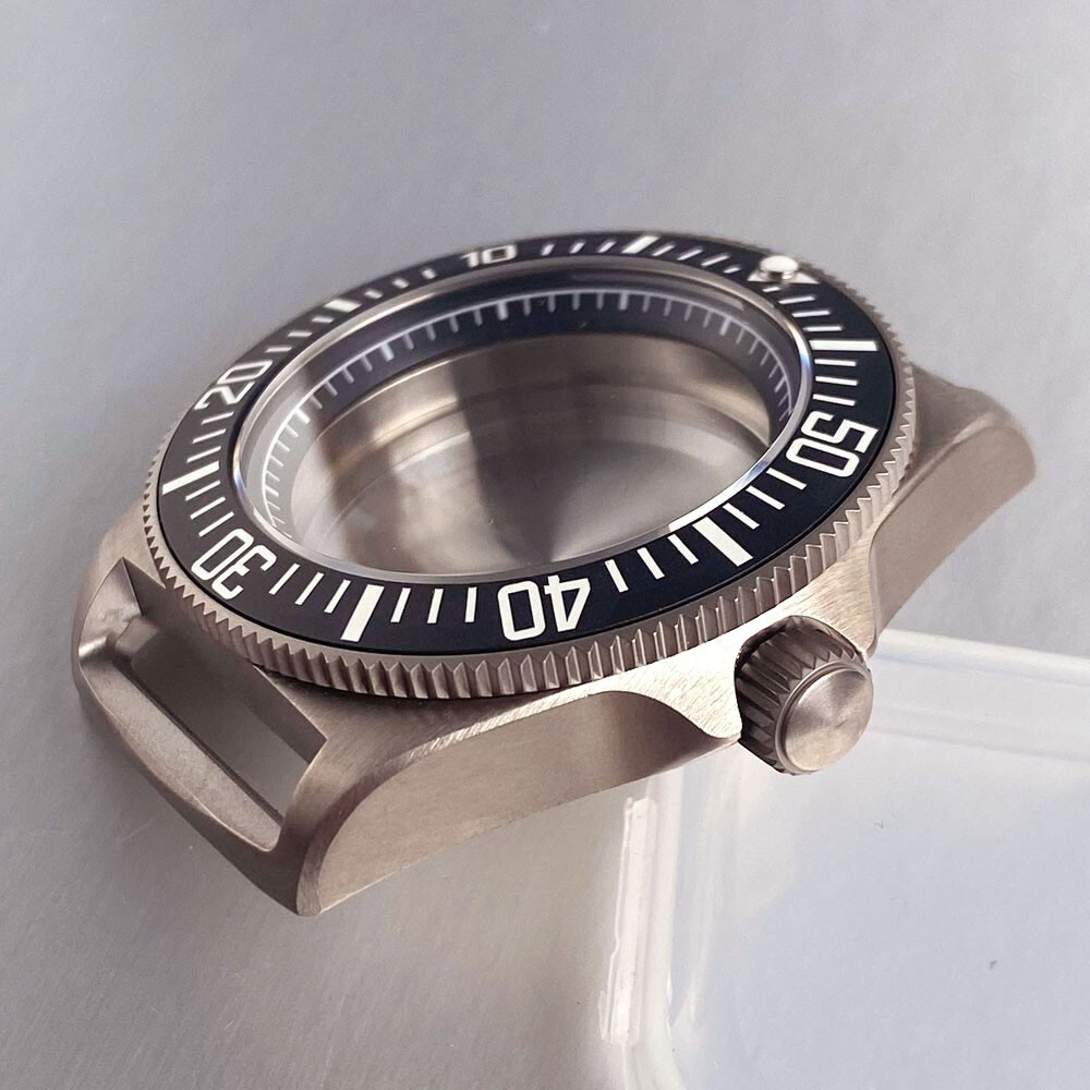 20ATM Diver Titanium 42mm Sapphire Watch Case Fit NH35 NH36 ETA2824 Miyota 8215