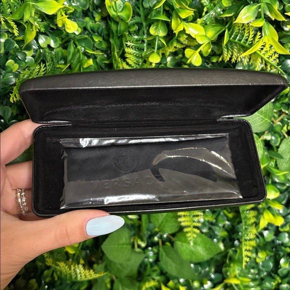 Versace Black and Gold Sunglasses With cloth