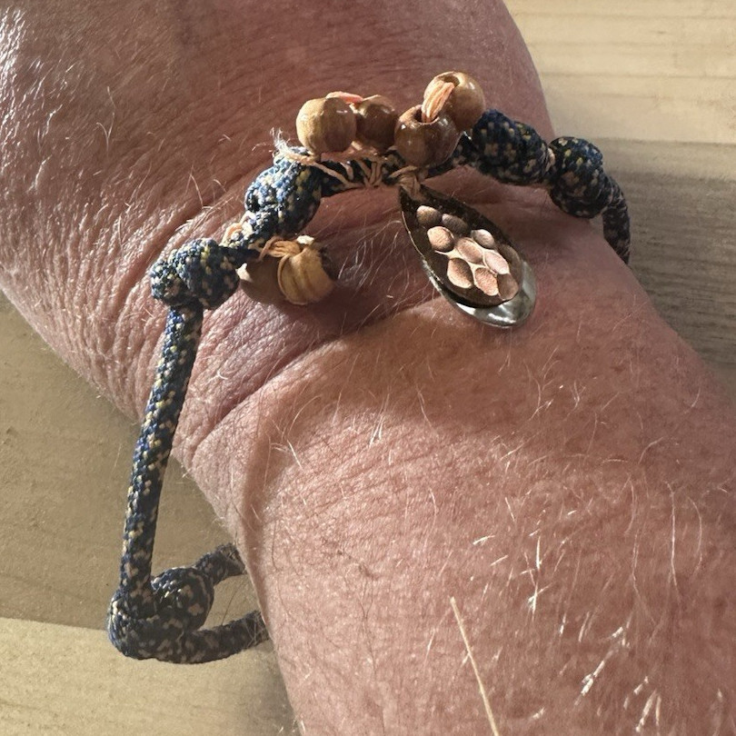 Adjustable Cord Charm Bracelet Slide Closure & Colorado Spinners.