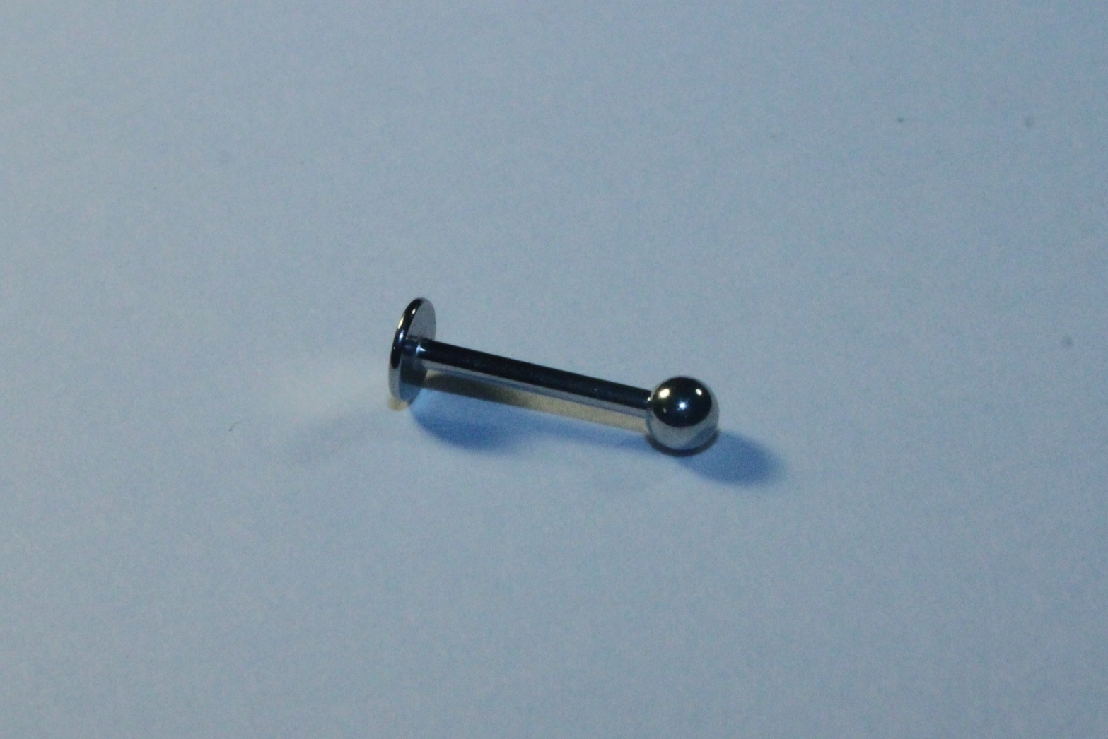 16g 1.2mm Flatback Labret Stud Bar Surgical Steel Body Piercing Jewelry External