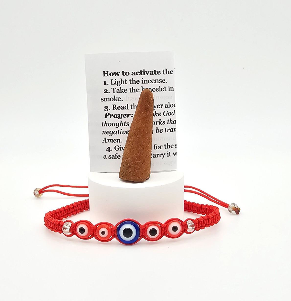 Bracelet Evil Eye Adjustable – Pulsera ojo turco Good Luck Protection