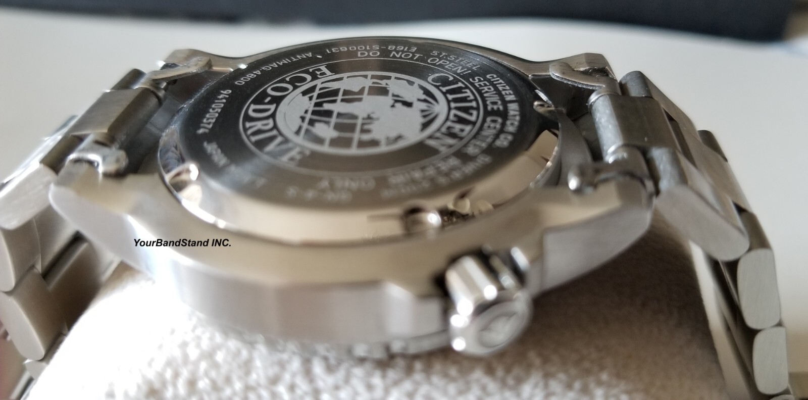 20mm SOLID STAINLESS STEEL BRACELET WITH SCREW LINKS FIT Citizen BN-0150 BN-0151