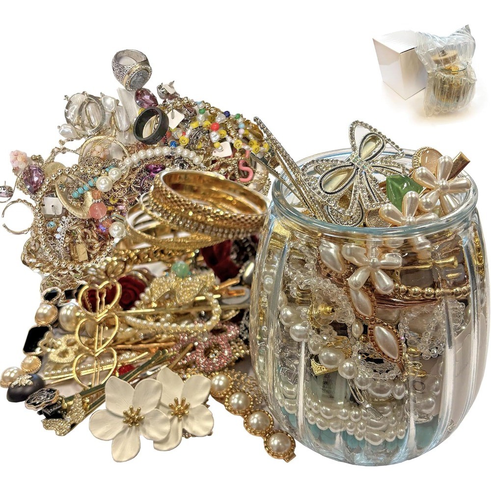 15pcs Wholesale Mystery Jewelry Set For Women Rings Bracelets Necklaces Earring