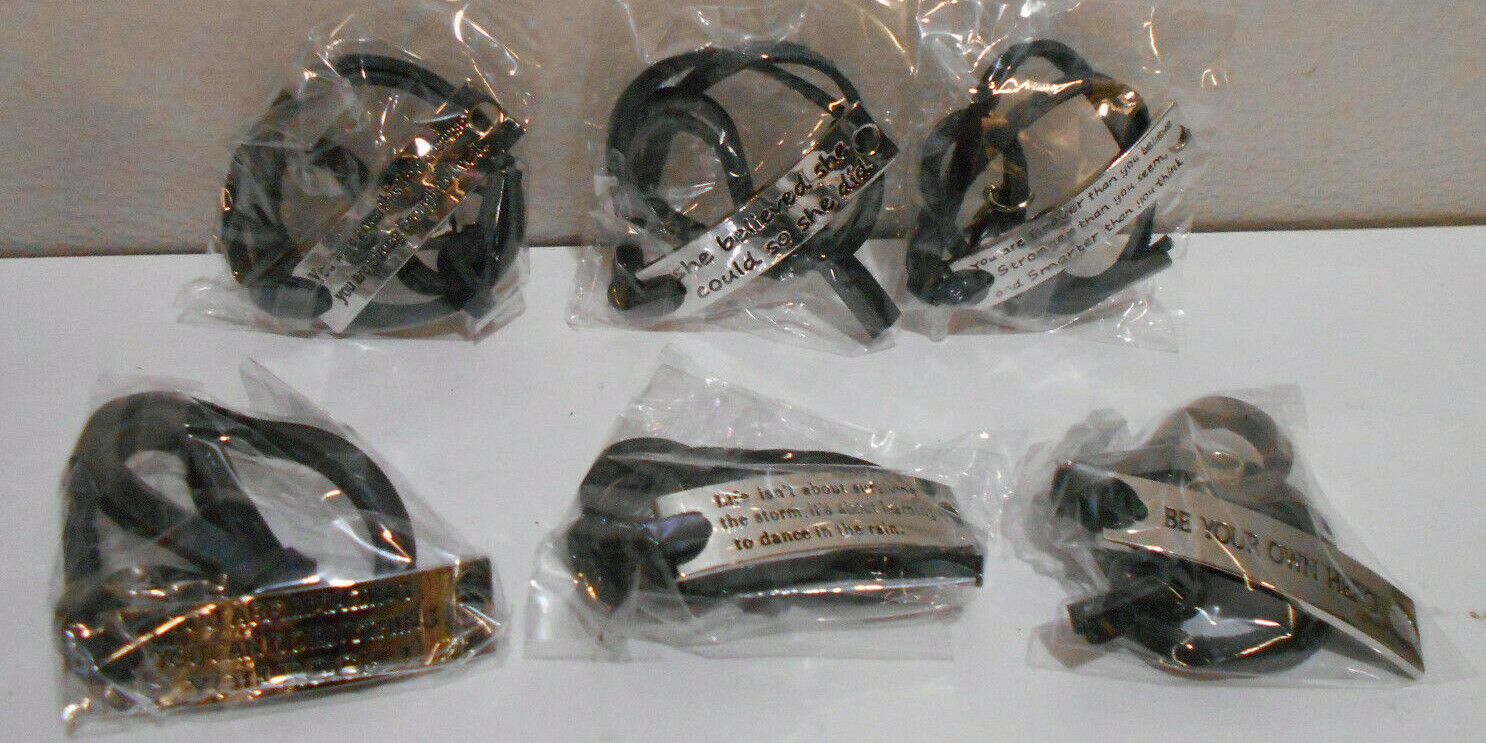 6 Different To Pick From Inspirational Charm Bracelet Bangle Pendants Jewelry