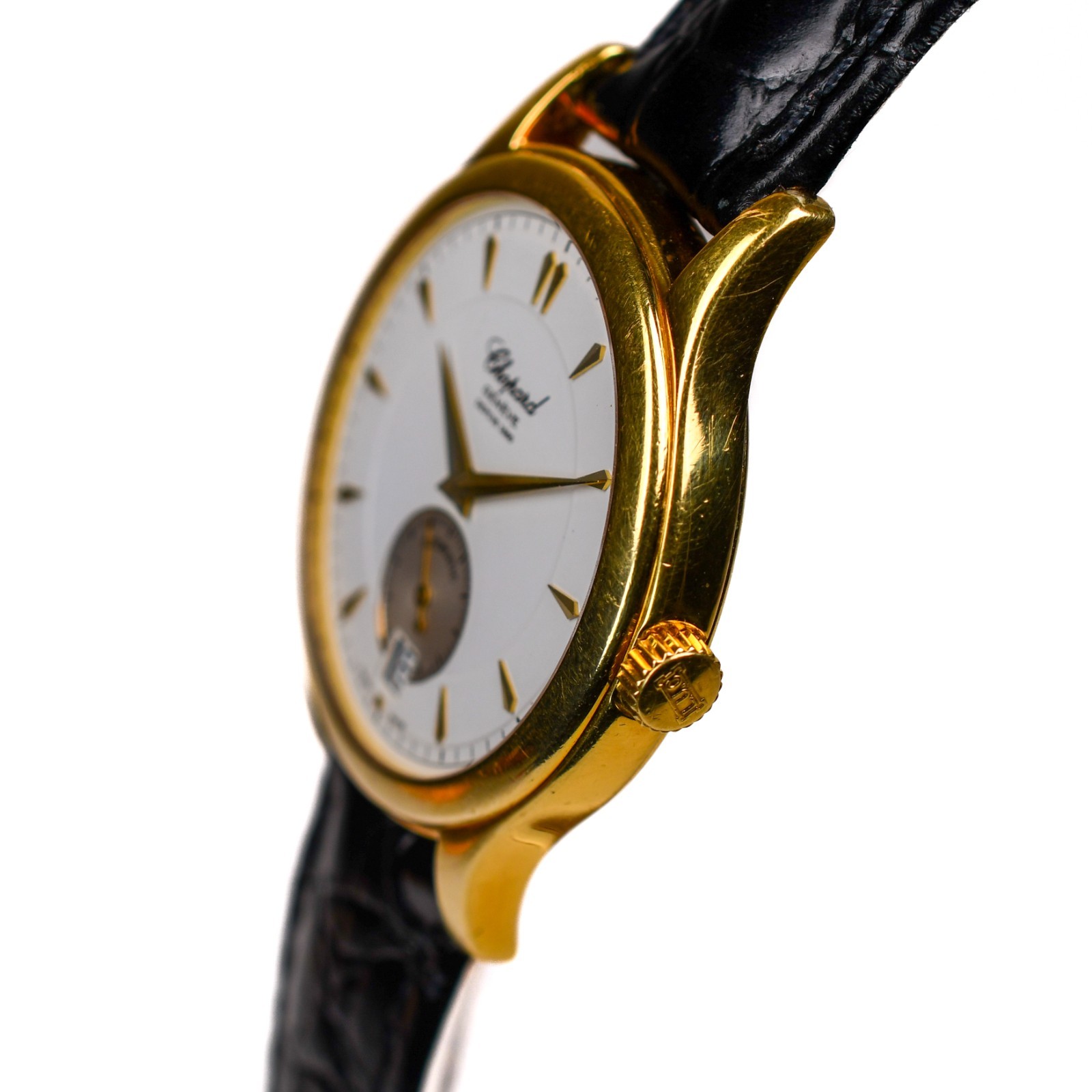 Chopard 16/1860 36mm 1998 Caliber 3.96 18k Yellow Gold Full Set Double Back Auto