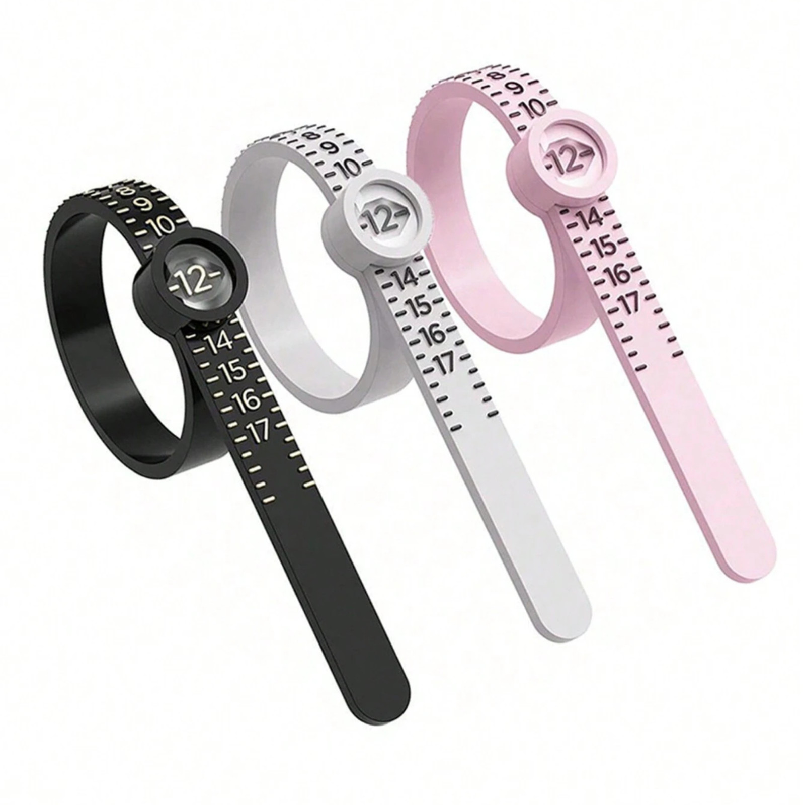 Ring Sizer Finger Measure Gauge US Sizes 1-17 Reusable Ring Sizer Measuring Tool