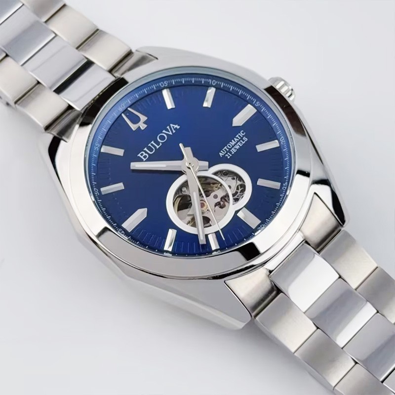 Bulova Surveyor 96A275 Men’s Automatic watch Blue Dial Stainless Steel 42mm