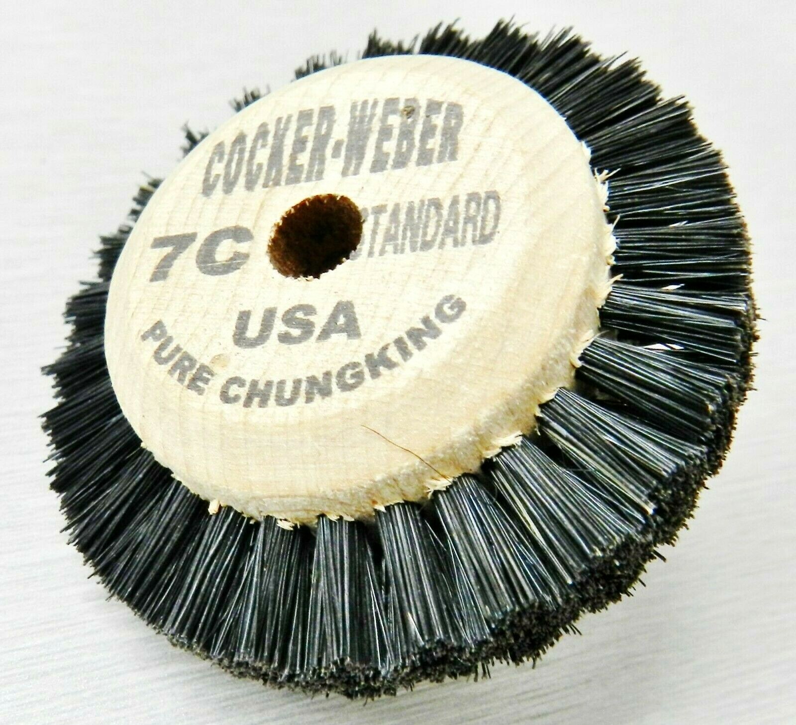 Jewelers Polishing Wheel Brush Wood Hub Chungking Bristle 3 Row Cocker Weber 7C
