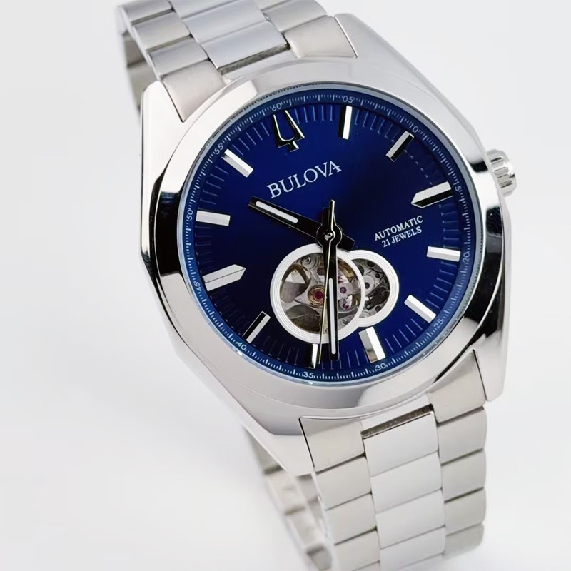 Bulova Surveyor 96A275 Men’s Automatic watch Blue Dial Stainless Steel 42mm
