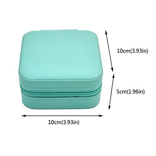 Mini Jewelry Travel Case, Small Portable Jewellry Organizer Box 1 pack – blue