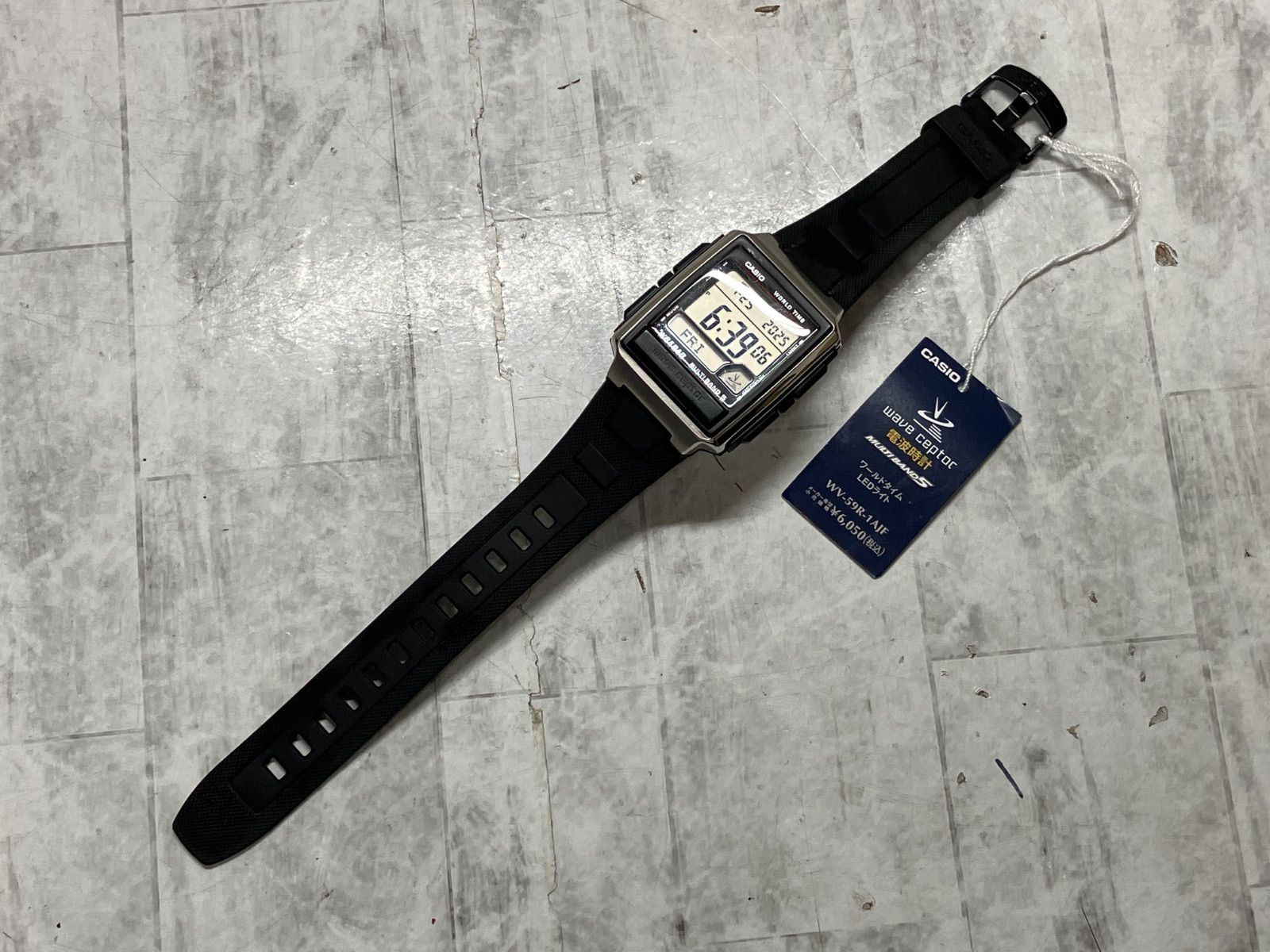 CASIO WAVE CEPTOR WV-59R-1AJF Men’s Watch New Mineral glass World Time Japan