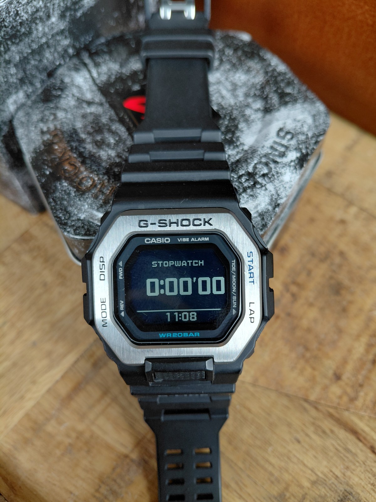 Casio G-SHOCK GBX-100-1CR G-lide Stainless Steel Bezel