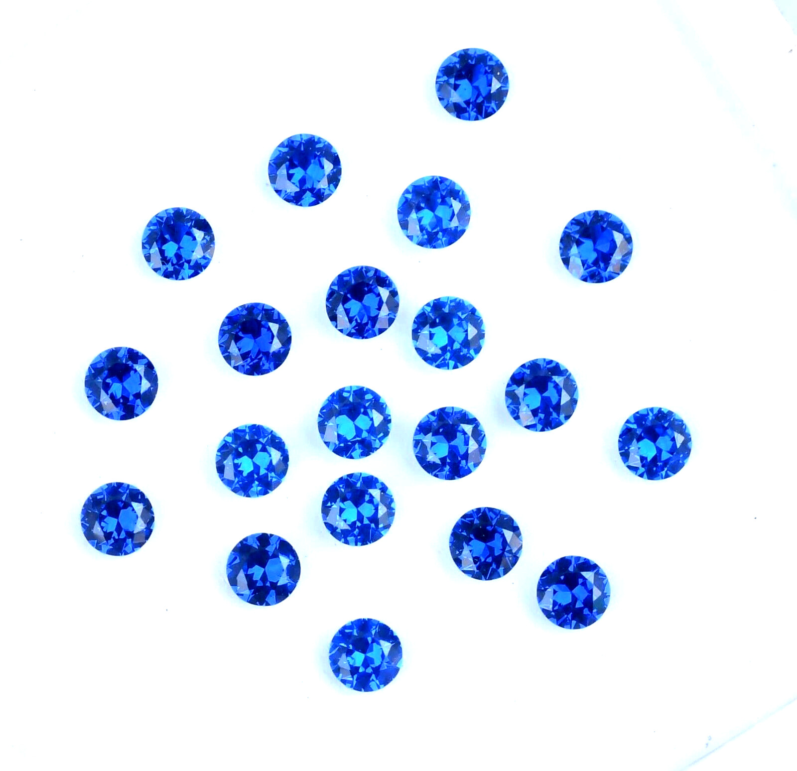 20 Pcs Natural D Block Blue Tanzanite 4.25 mm IF Round CERTIFIED Loose Gemstone