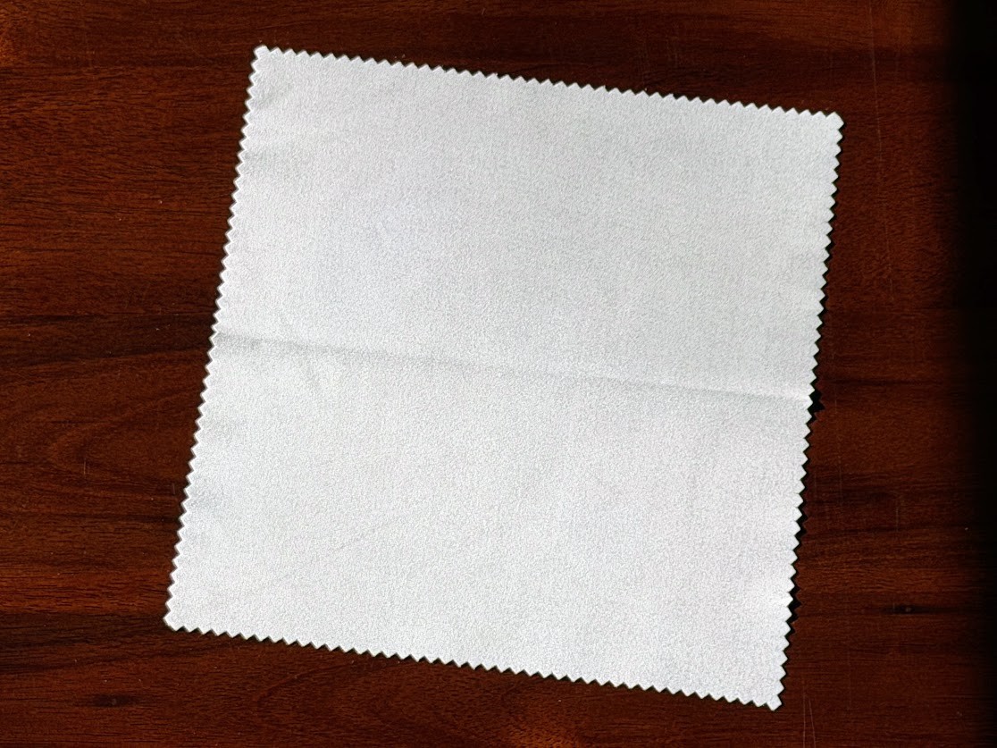 Microfiber Cleaning Cloth Safe for Watches Jewelry Glasses Screens, Gray, 6x6in