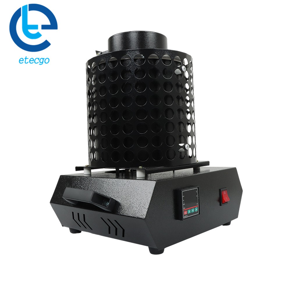 110V Upgraded Electric Gold Melting Furnace Forge kit 1400W Mesh 3KG Crucible
