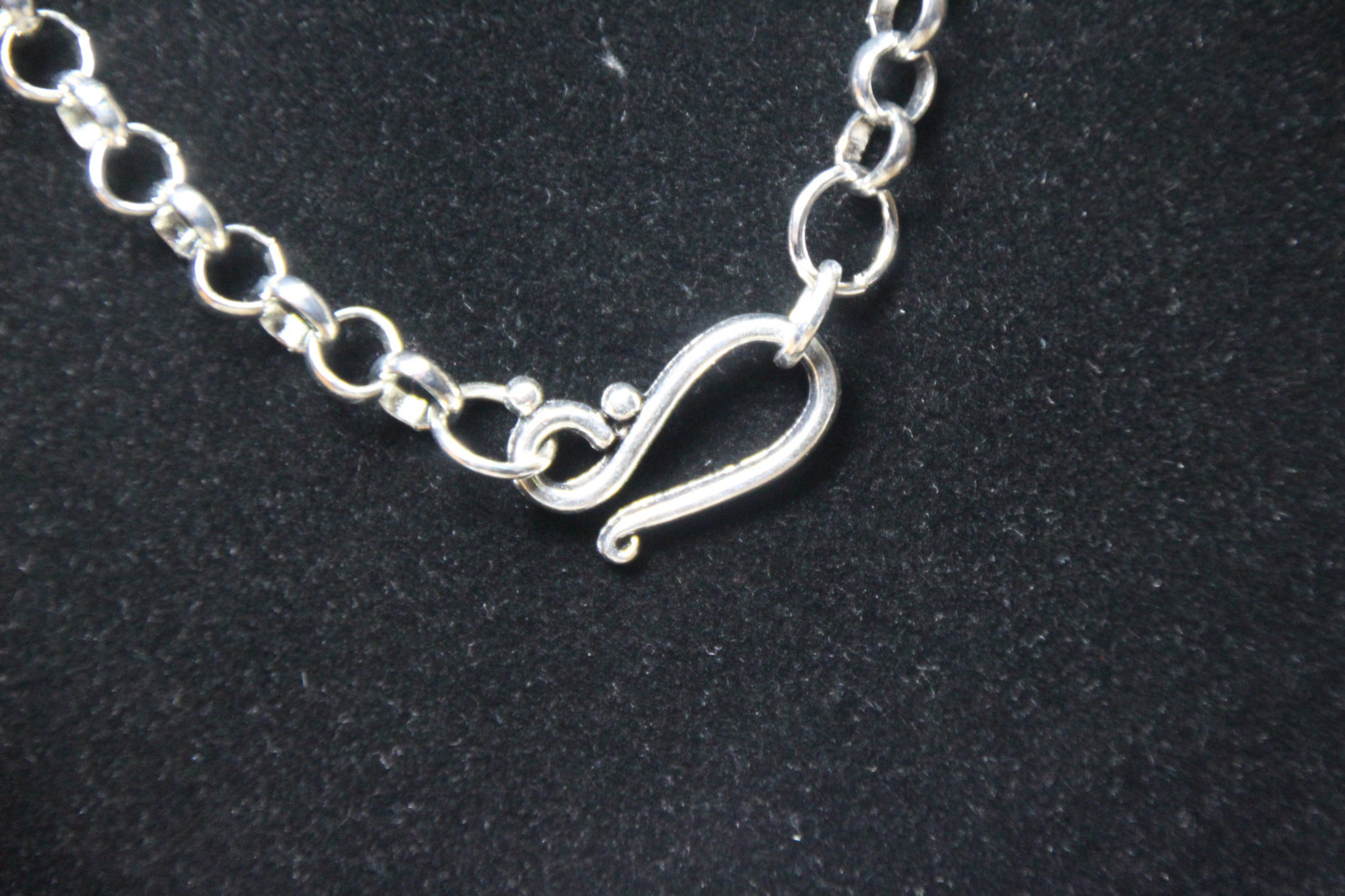 Rose Charm Pendant Pewter & Stainless Steel Chain 18″ Flower Pendant necklace