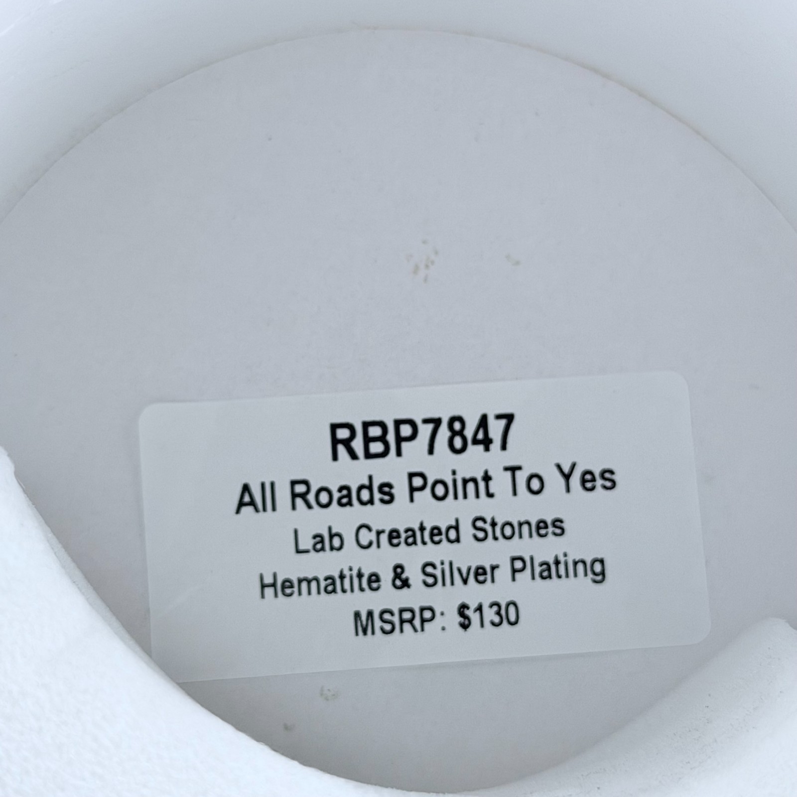 Bomb Party RBP7847 Fall Stacks “All Roads Point To Yes” Hematite & Silver