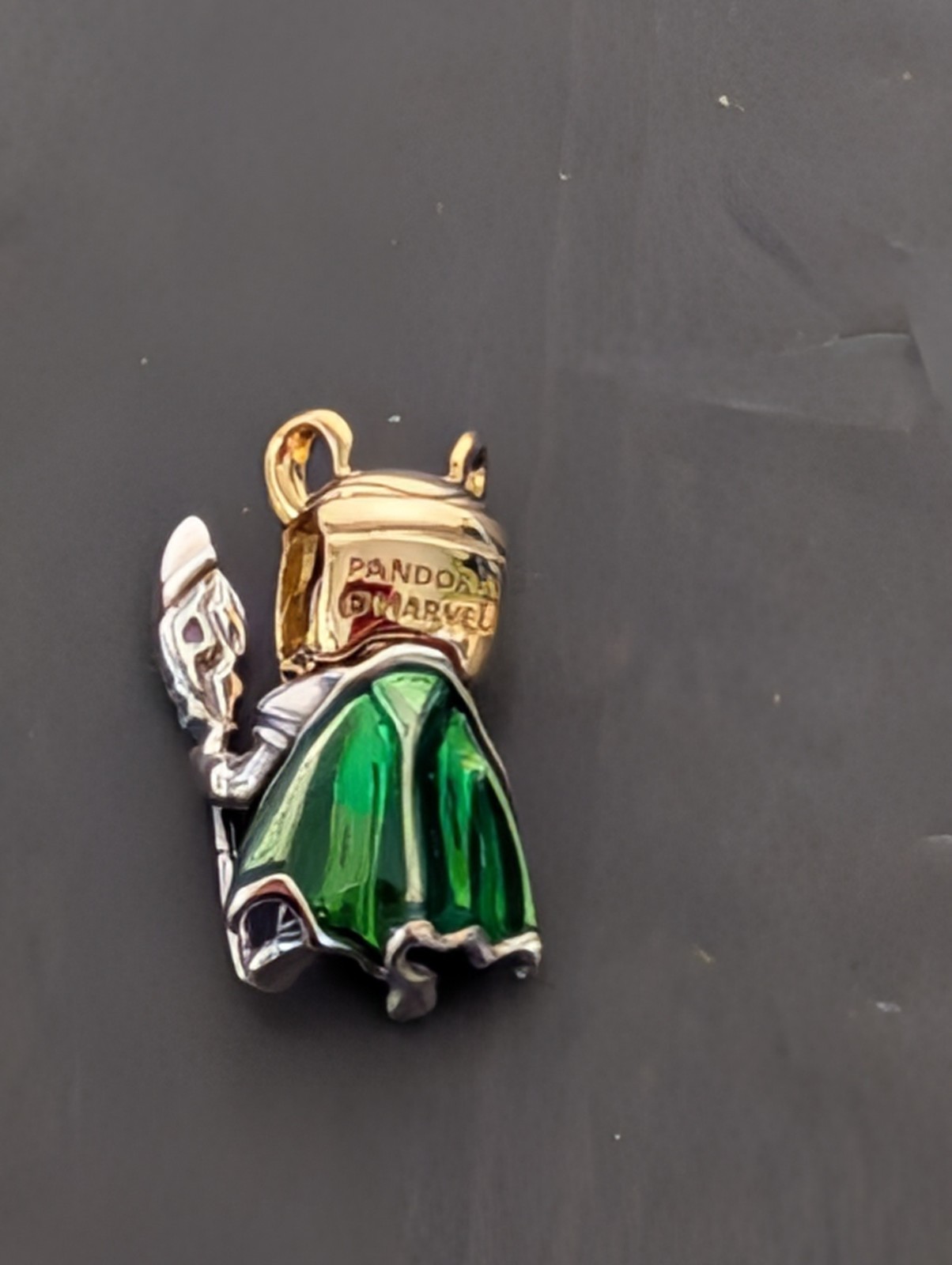 New Authentic Pandora Marvel Loki Charm 925 Sterling & Gold Plated
