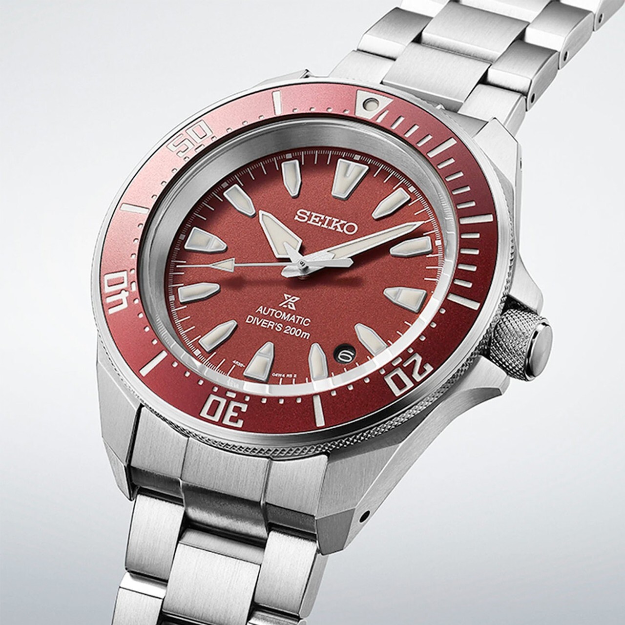Seiko Prospex 41.7mm Automatic Men’s Diver Watch (Red Dial)