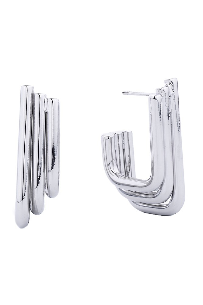 Do Everything in Love 14K Gold/White Dipped Post Earring Korea