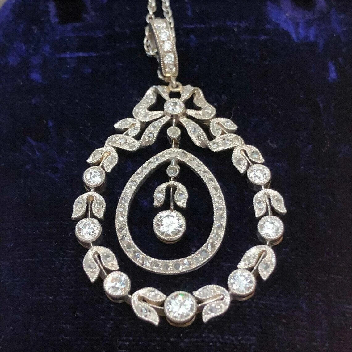 2.50Ct Lab-Created Round Cut Diamond Wedding Pendant 14K Yellow Gold Finish