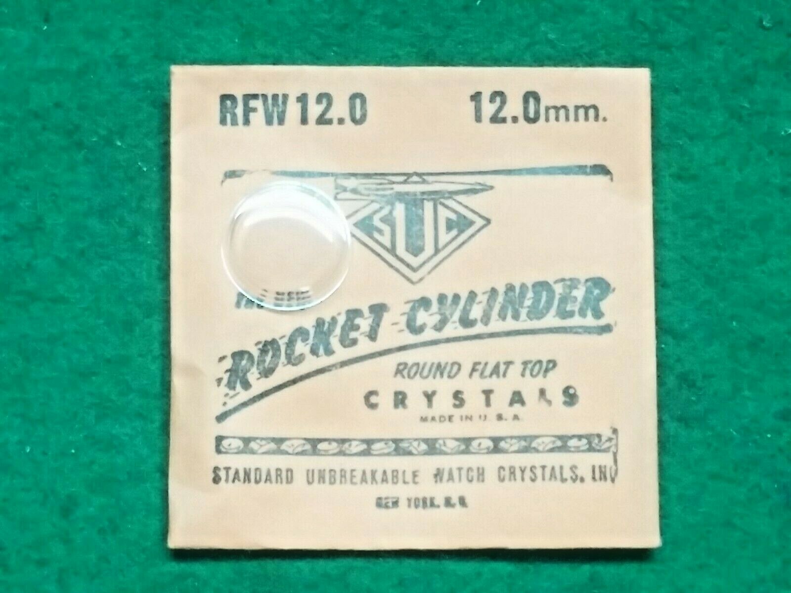 S.U.C. RFW “Rocket Cylinder” Plastic Watch Crystal SUC RFW12.0 12.0mm