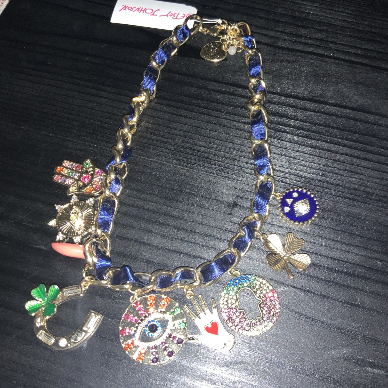 Betsey Johnson Lucking Out Eye Statement Necklace – Extremely Rare – G1