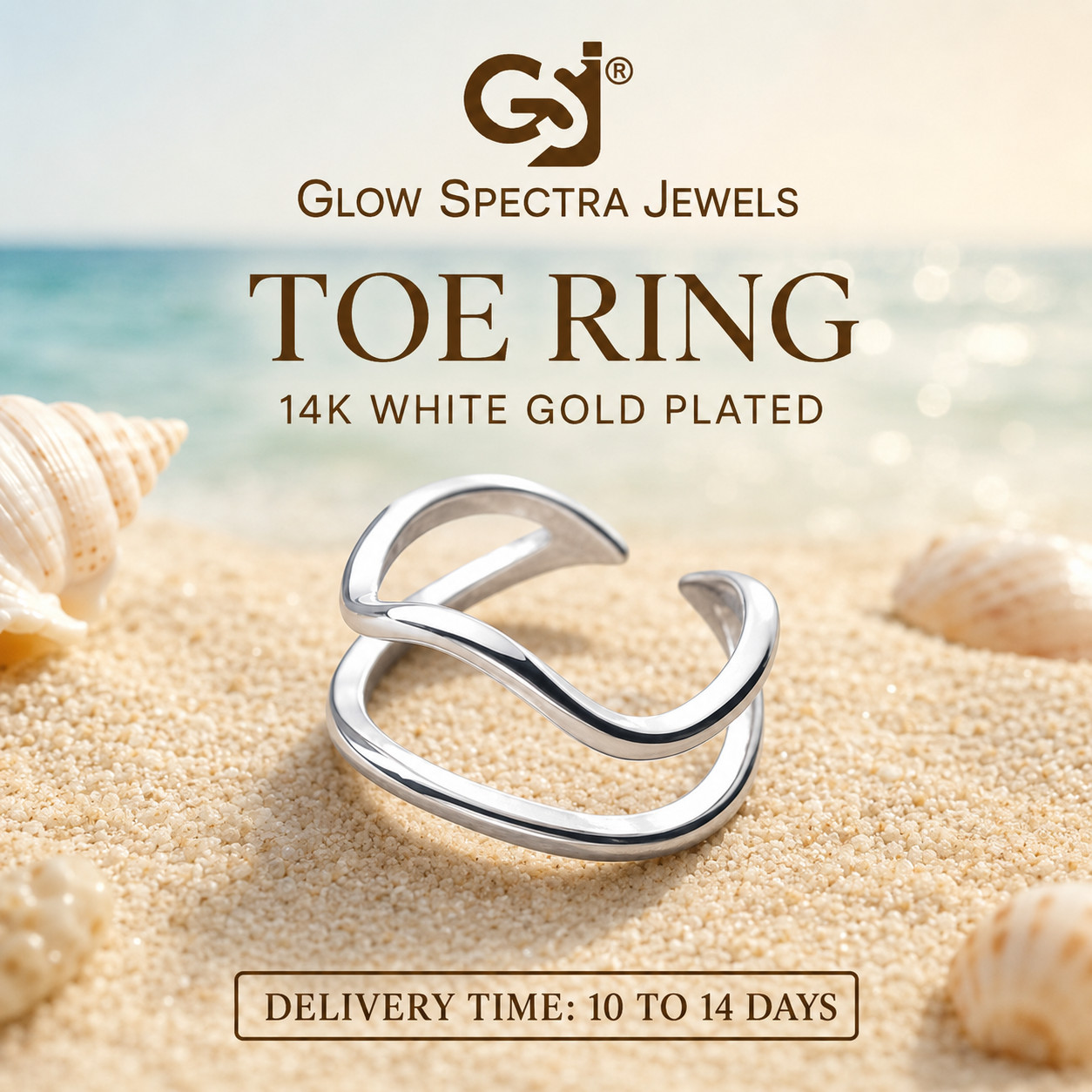 Band Toe Ring Solid 2 Line 925 Sterling Silver Men/ Women 14k White Gold Plated