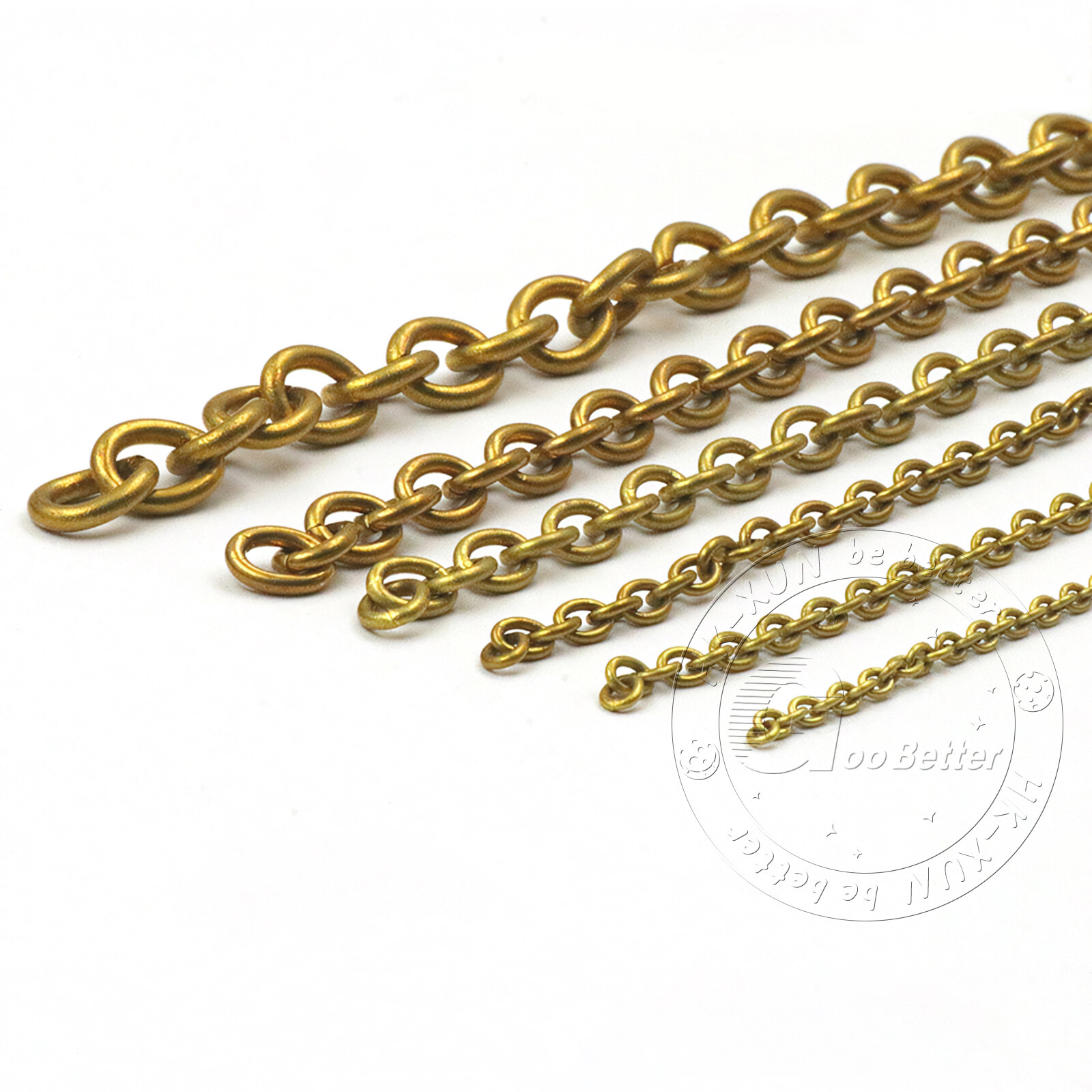 Solid Brass Chain 4-15mm Width Necklace Jewelry Bags Craft Chain Sold Per Meters