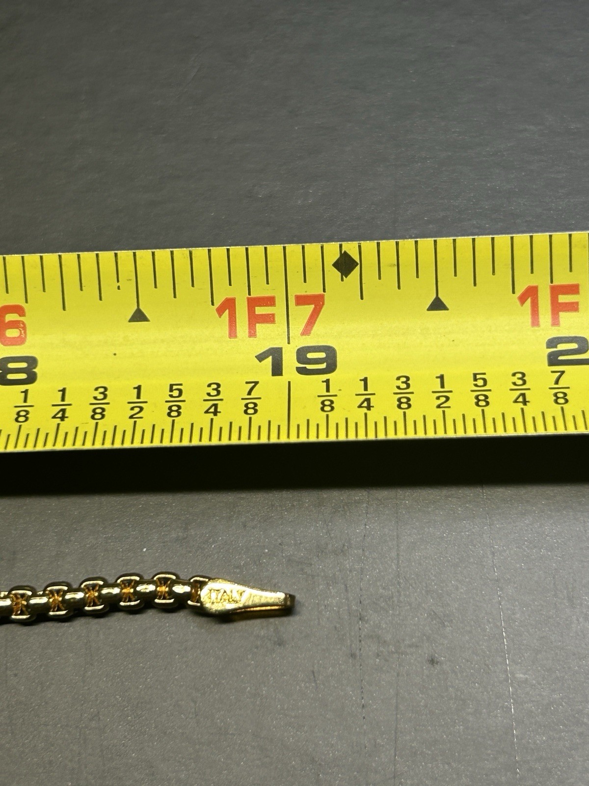 19” Gold Plated Rounded Box Link Chain Necklace 3.0mm Heavy Luxury Style 15g