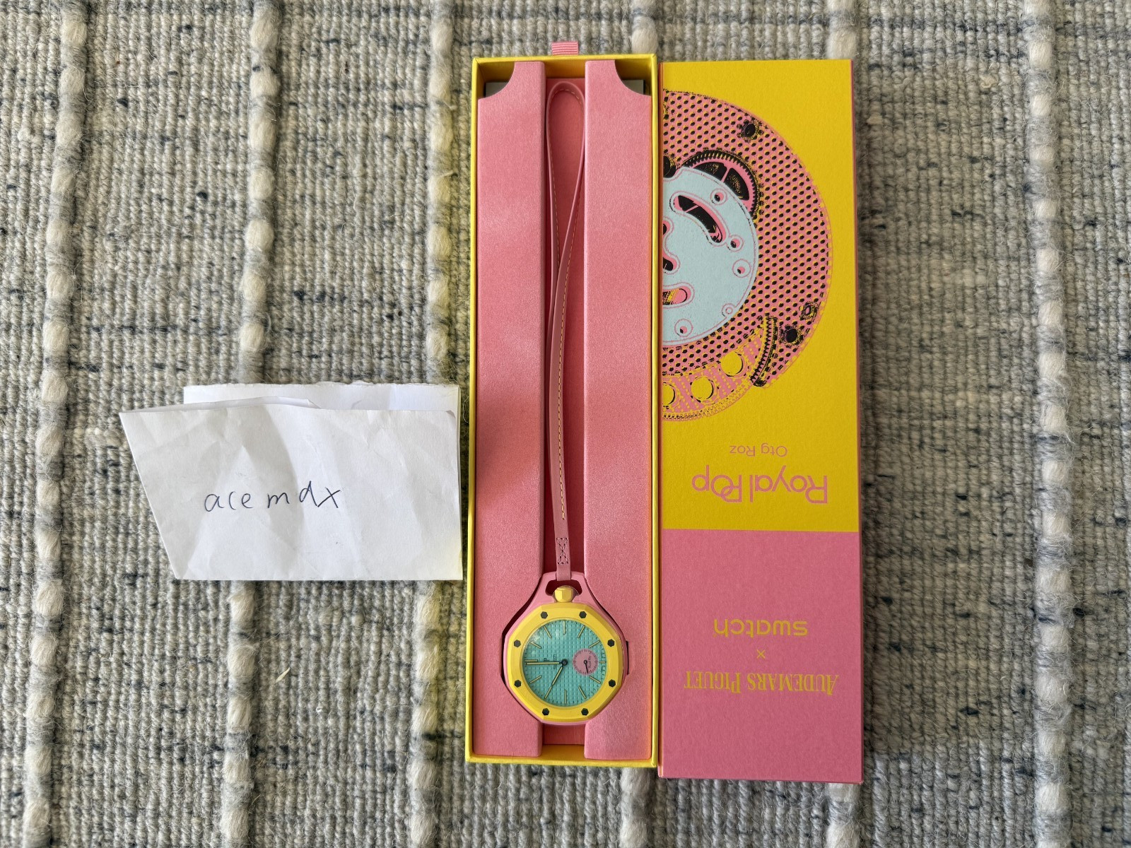 Swatch x Audemars Piguet Royal Pop Otg Roz ✅IN HAND ✅NEW ✅WITH RECEIPTS