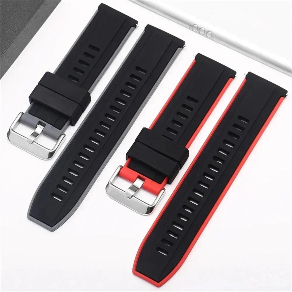 20mm 22mm Quick Release Silicone Watch Band Strap Universal Replacement Bracelet