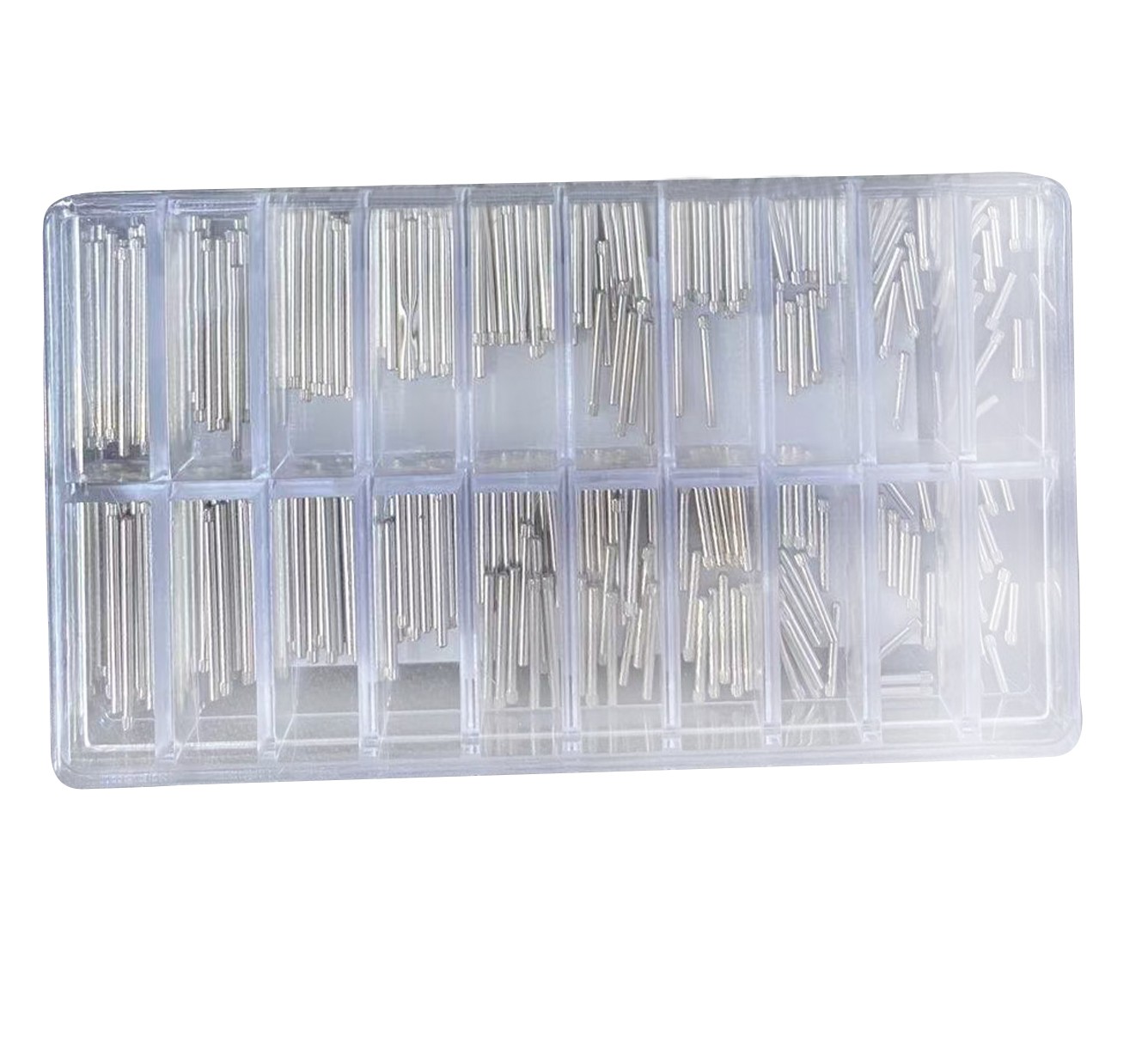 300Pcs 1.3&1.4mm Thick Knurled Watch Spring Bar Assorted 8~26mm Band Link Pin;