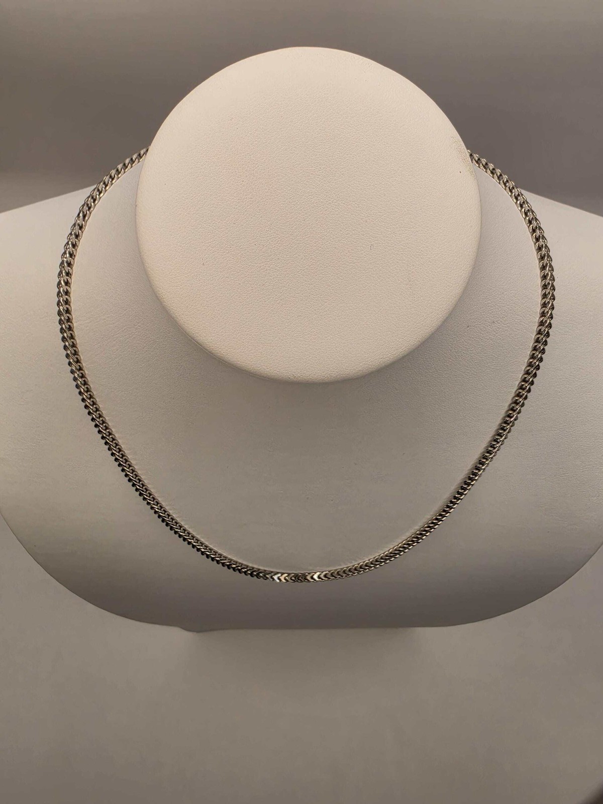 Sterling Silver Franco Chain Necklace | 925 Silver | 20 Inch | 2.9mm | Box Weave