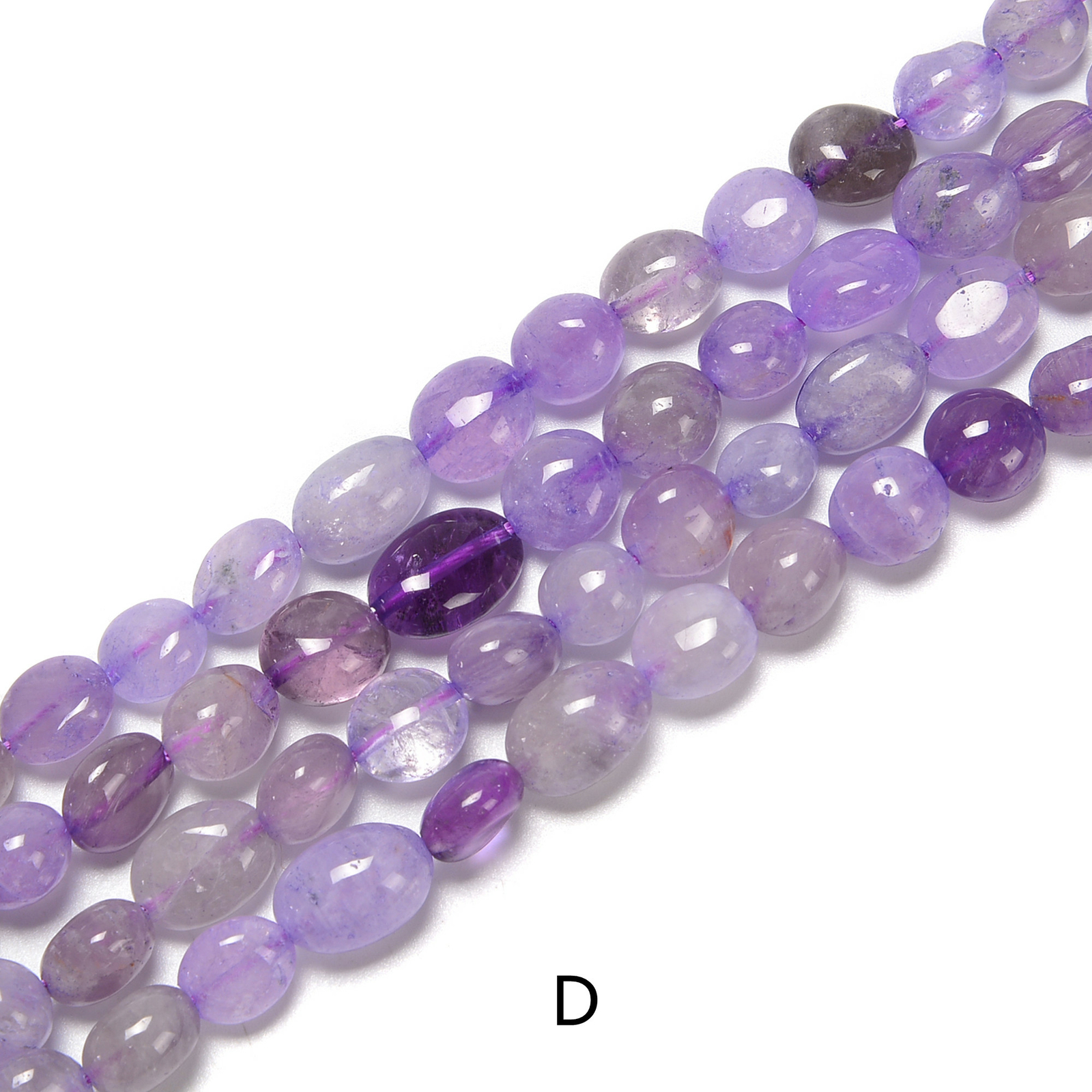 Multi Natural Gemstone Pebble Nugget Beads Size Approx 8x10mm 15.5” Strand