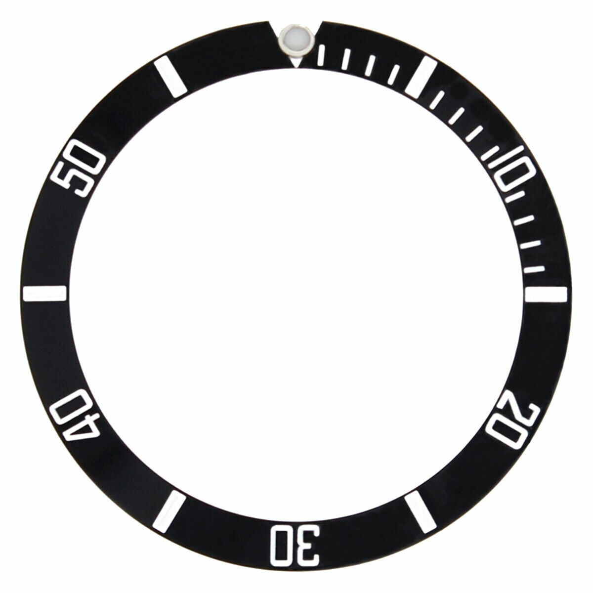 BEZEL INSERT ALUMINUM FOR ROLEX SUBMARINER BLACK 16610 16610LN WATCH TOP QUALITY