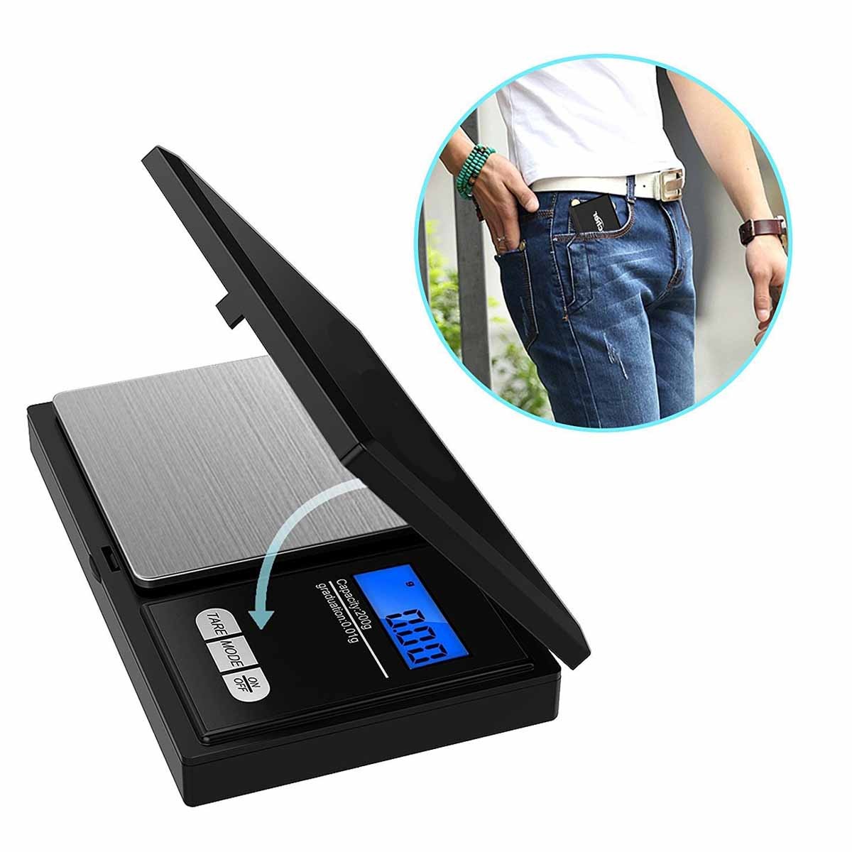 Digital scale 1000g x 0.1g portable for jewelry, silver, and gold coins