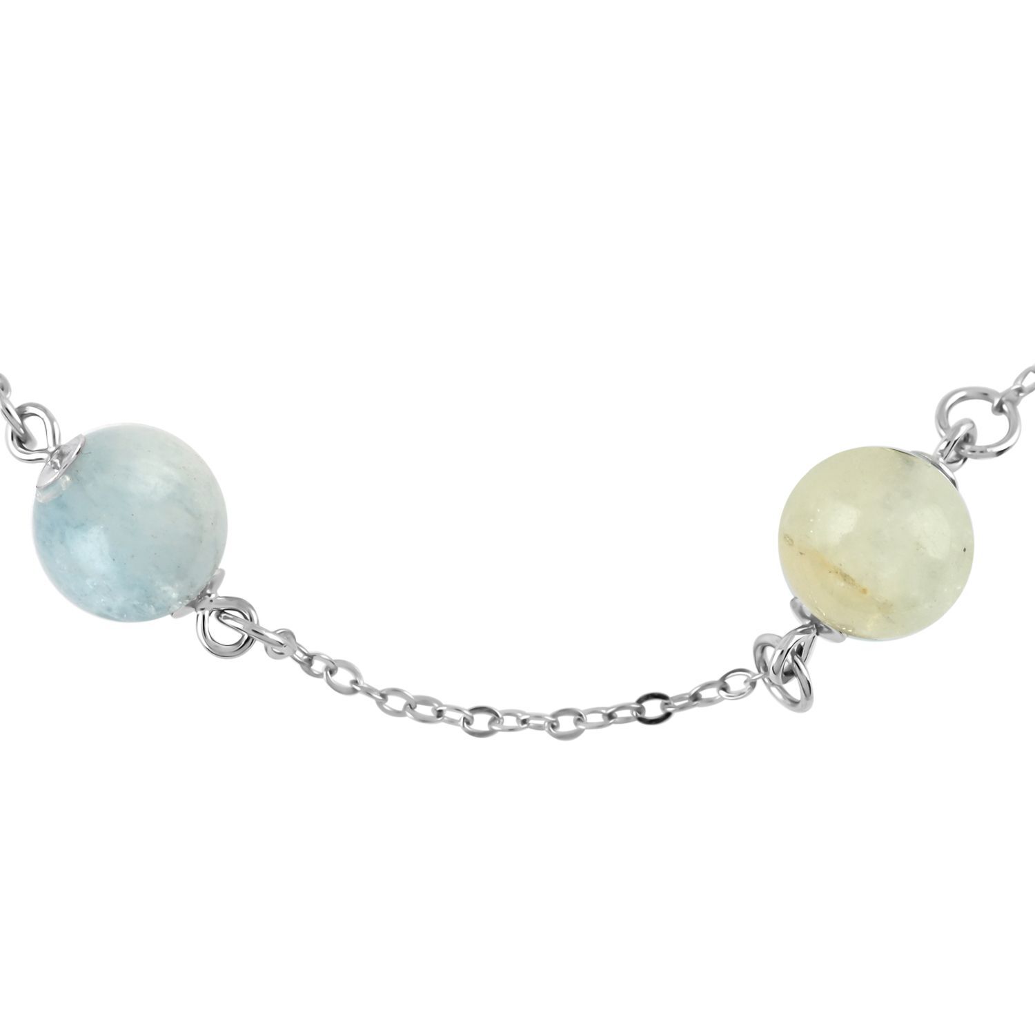 Gorgeous!! 18.30ctw Multi Beryl Station Bracelet Rhodium Plated Sterling
