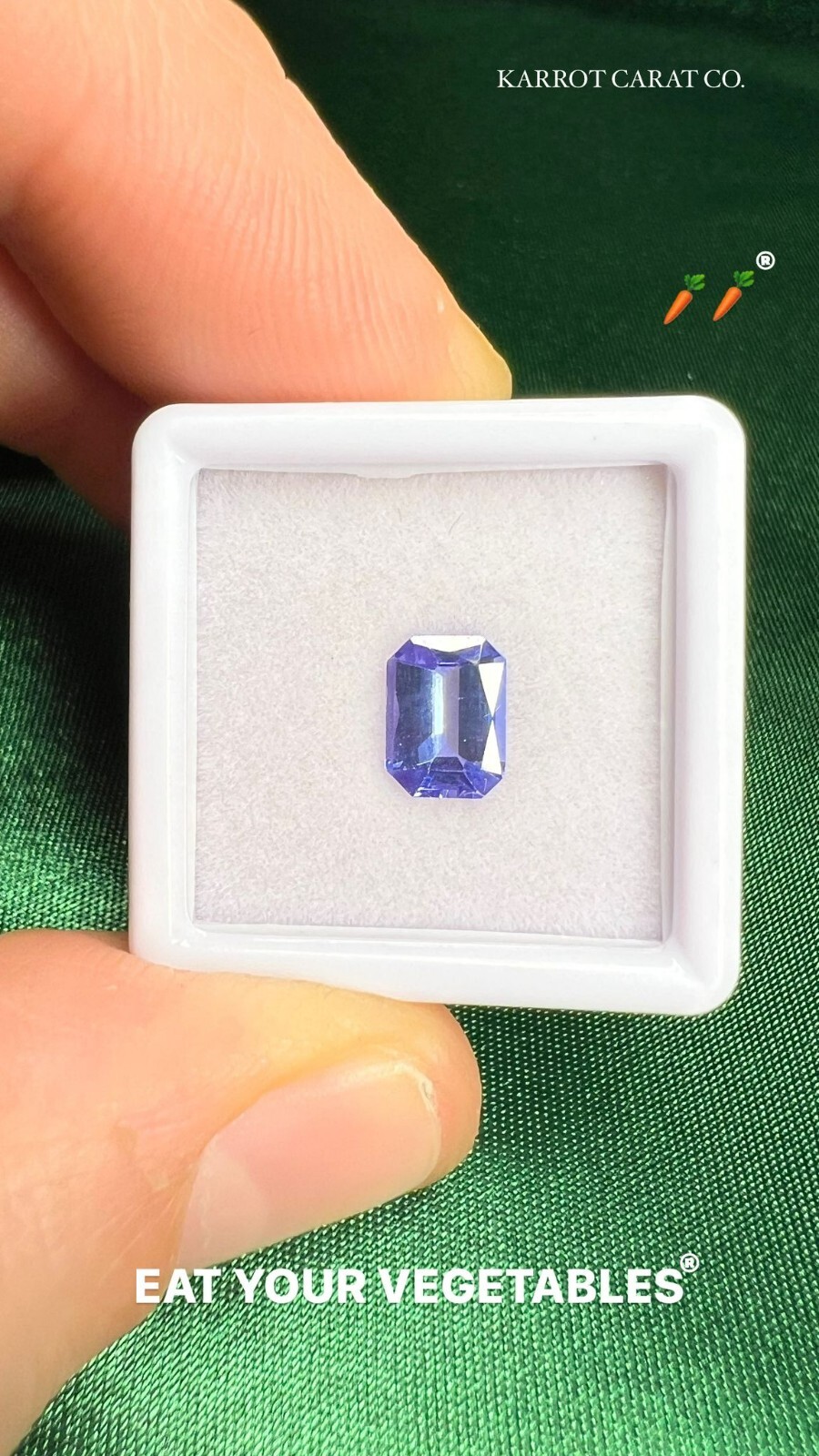 1.35 ct Emerald Cut Natural Tanzanite