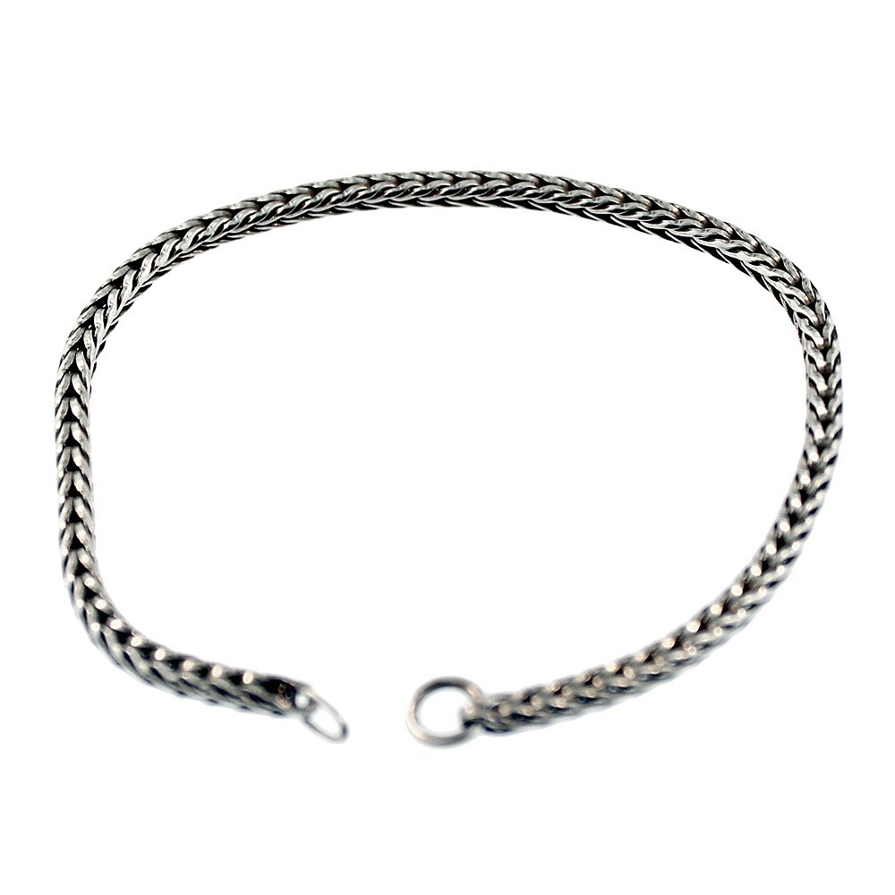 Trollbeads Original Foxtail 15220 Bracelet Silver 7.9 (6.9 actual) inch :1