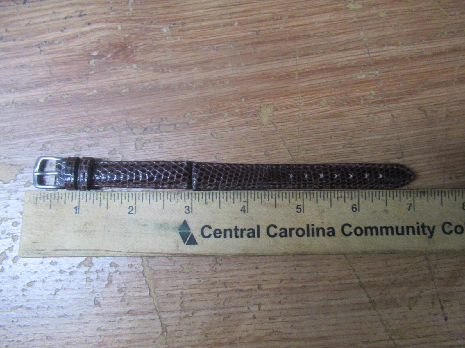 13MM Genuine Lizard Regular Ladies Brown Watch Band