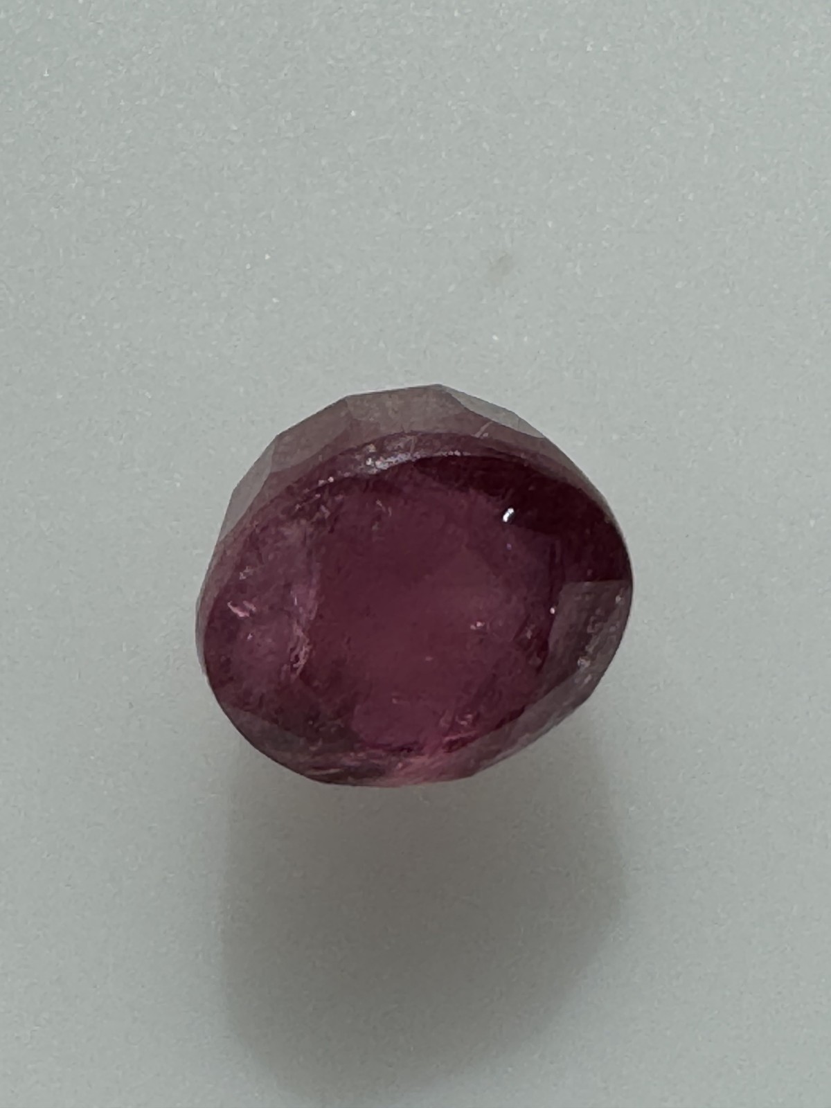 Dark Red RUBY. 7.8 mm Round, Slight Inclusion. 3.45 Carats. Free Shipping
