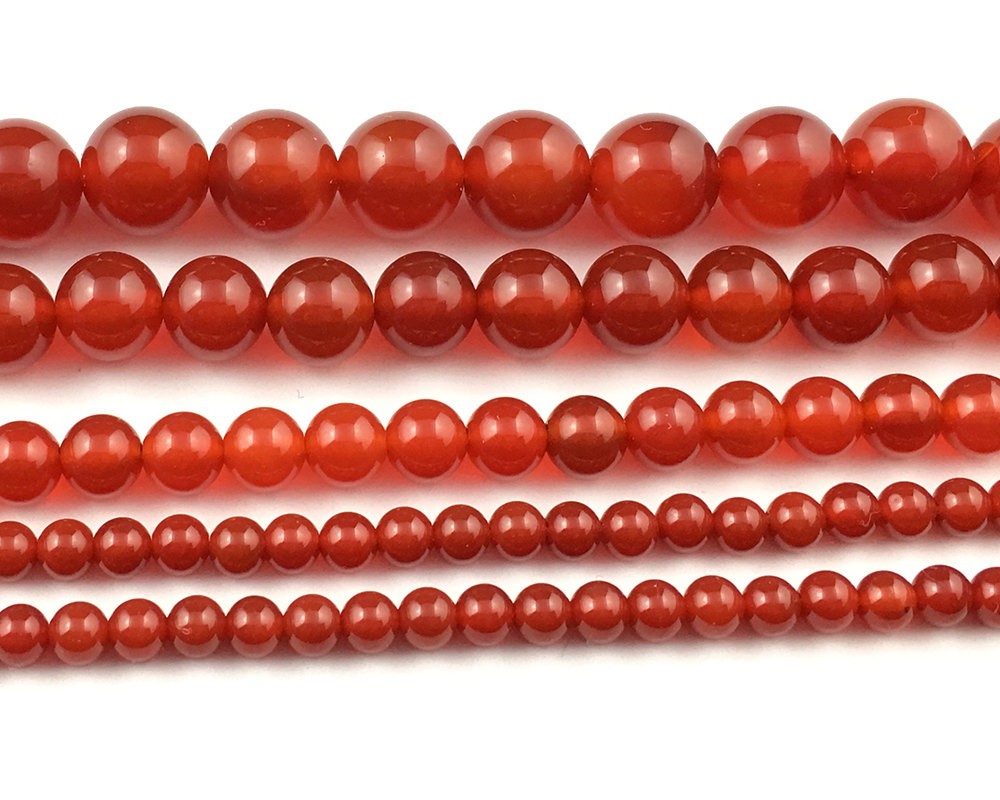 AA Carnelian Beads Natural Stone Beads For Jewelry Making 4mm 6mm 8mm 10mm 15”