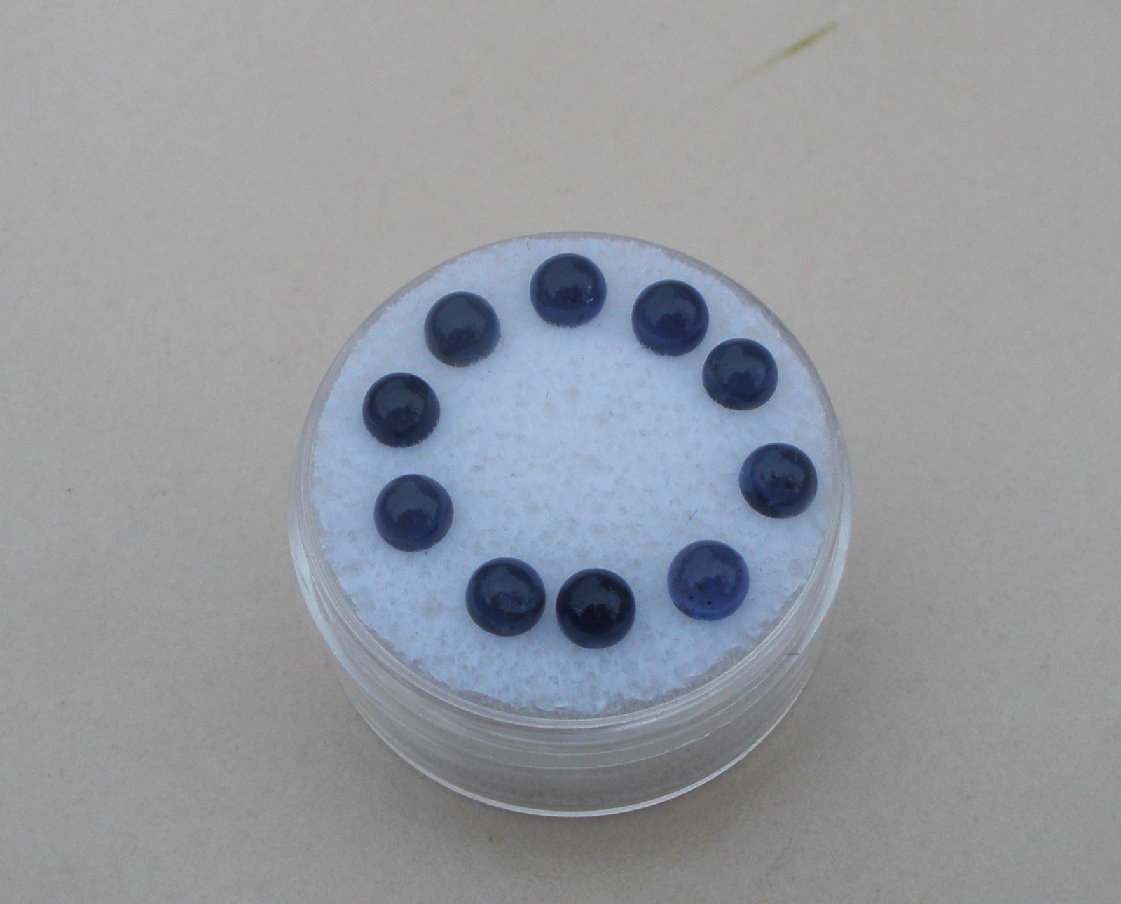 10 Iolite Round Cabochon Loose Natural Gems 4mm each