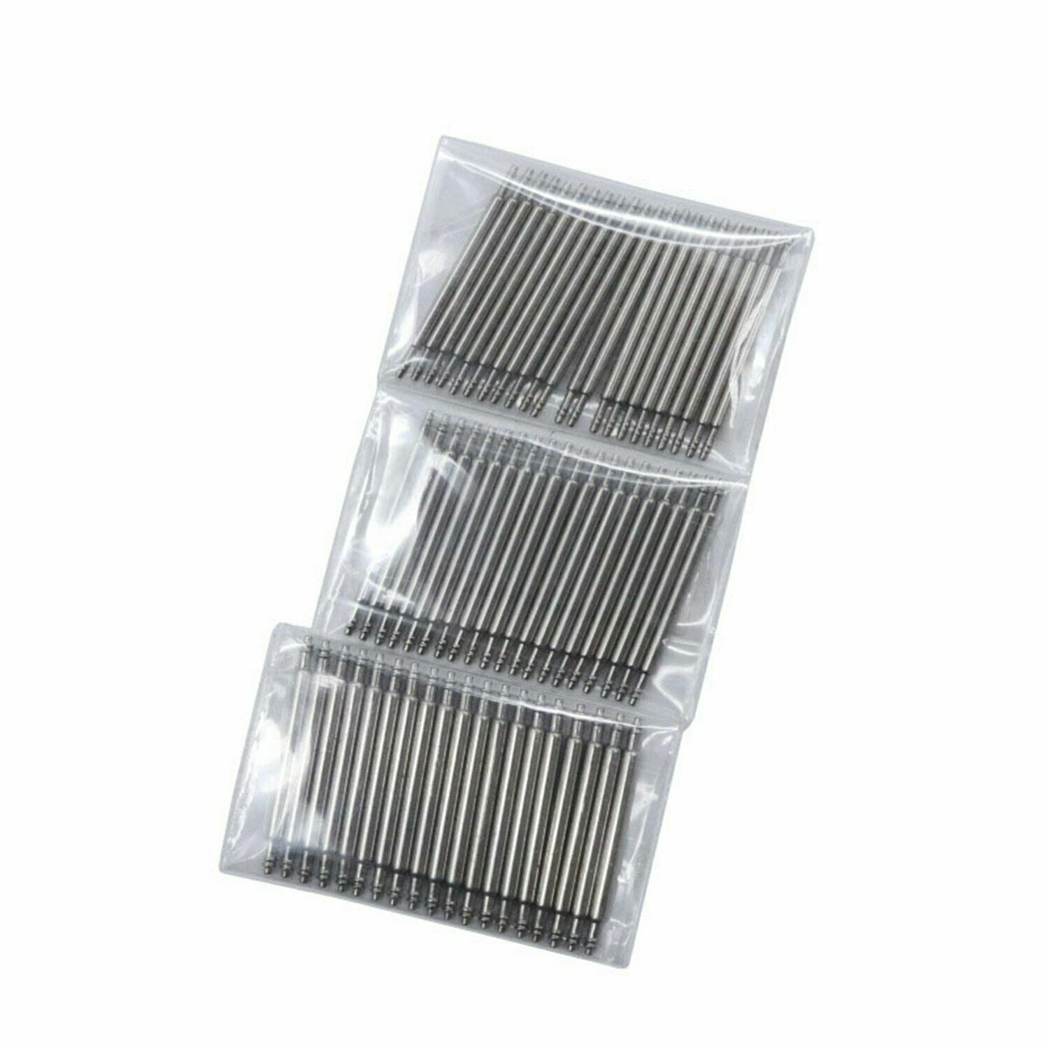 20pcs 1.3mm 1.5mm 1.8mm Solid Stainless Steel Watch Band Spring Bar Pins 10-27mm