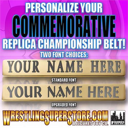 Personalized Nameplate for WWE Commemorative Size Replica Championship Belts
