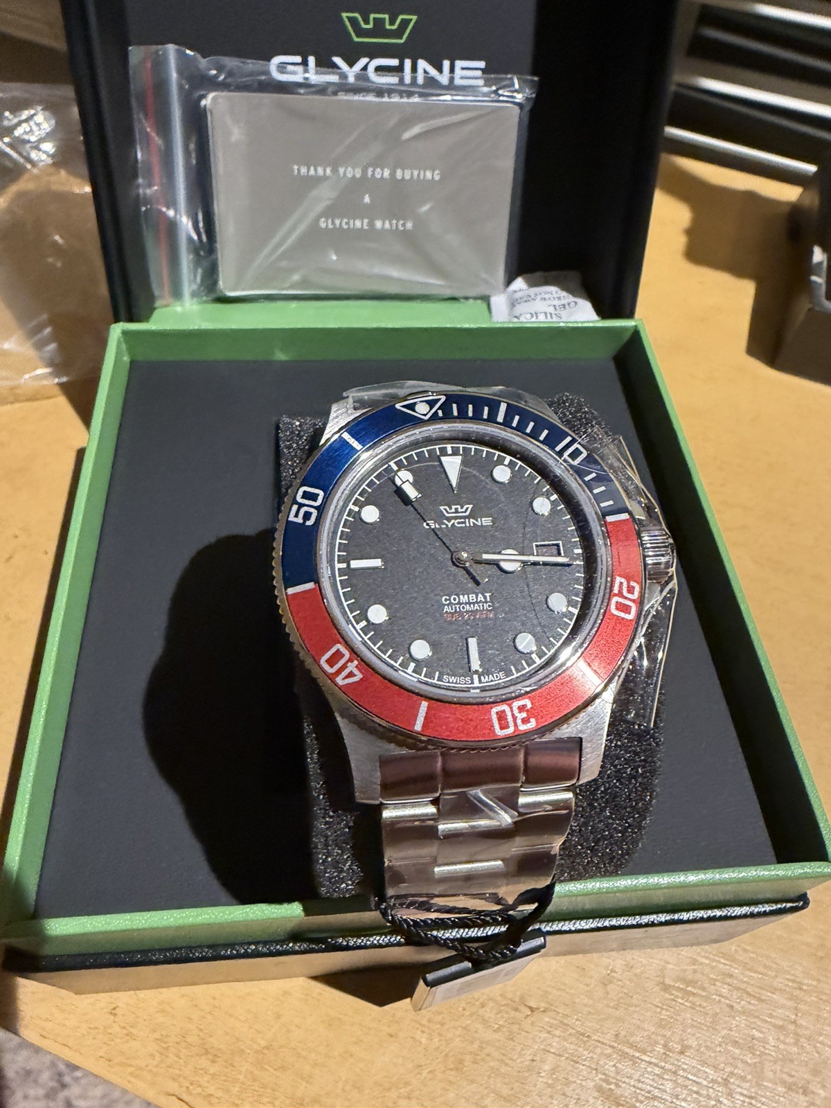 Glycine Men’s Combat Sub 42mm Automatic Watch GL0388